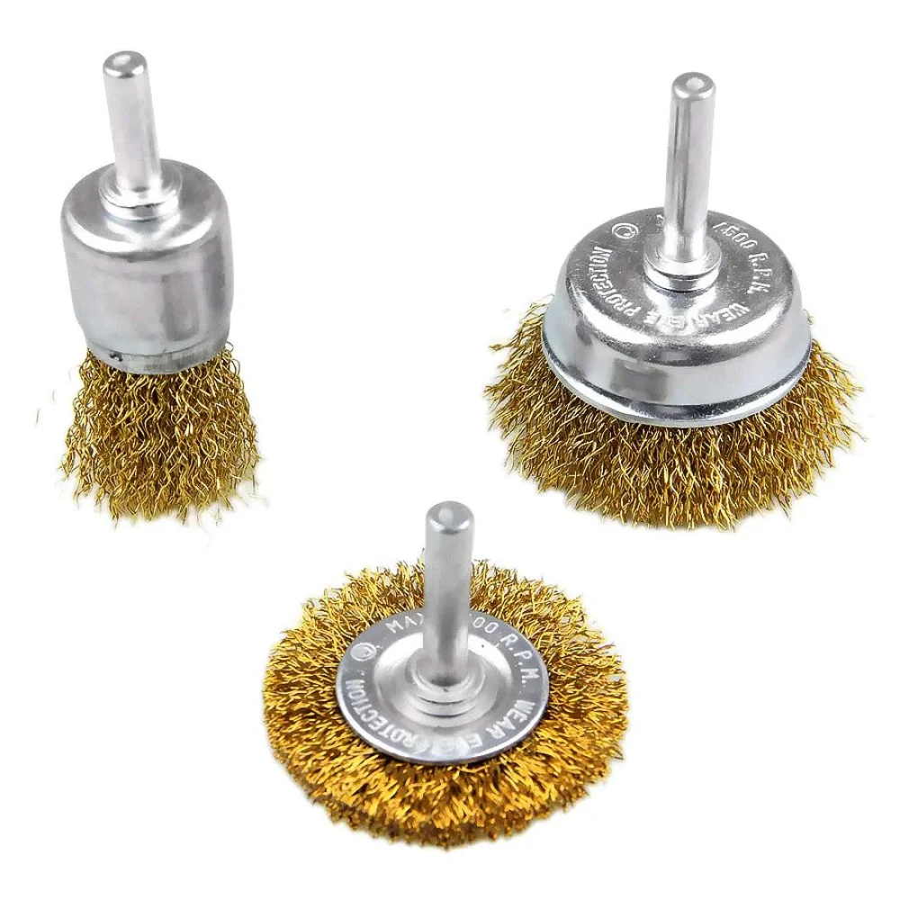 Jogo de Escovas de 1/4 Pol Aço 3 Peç 744869 MTX