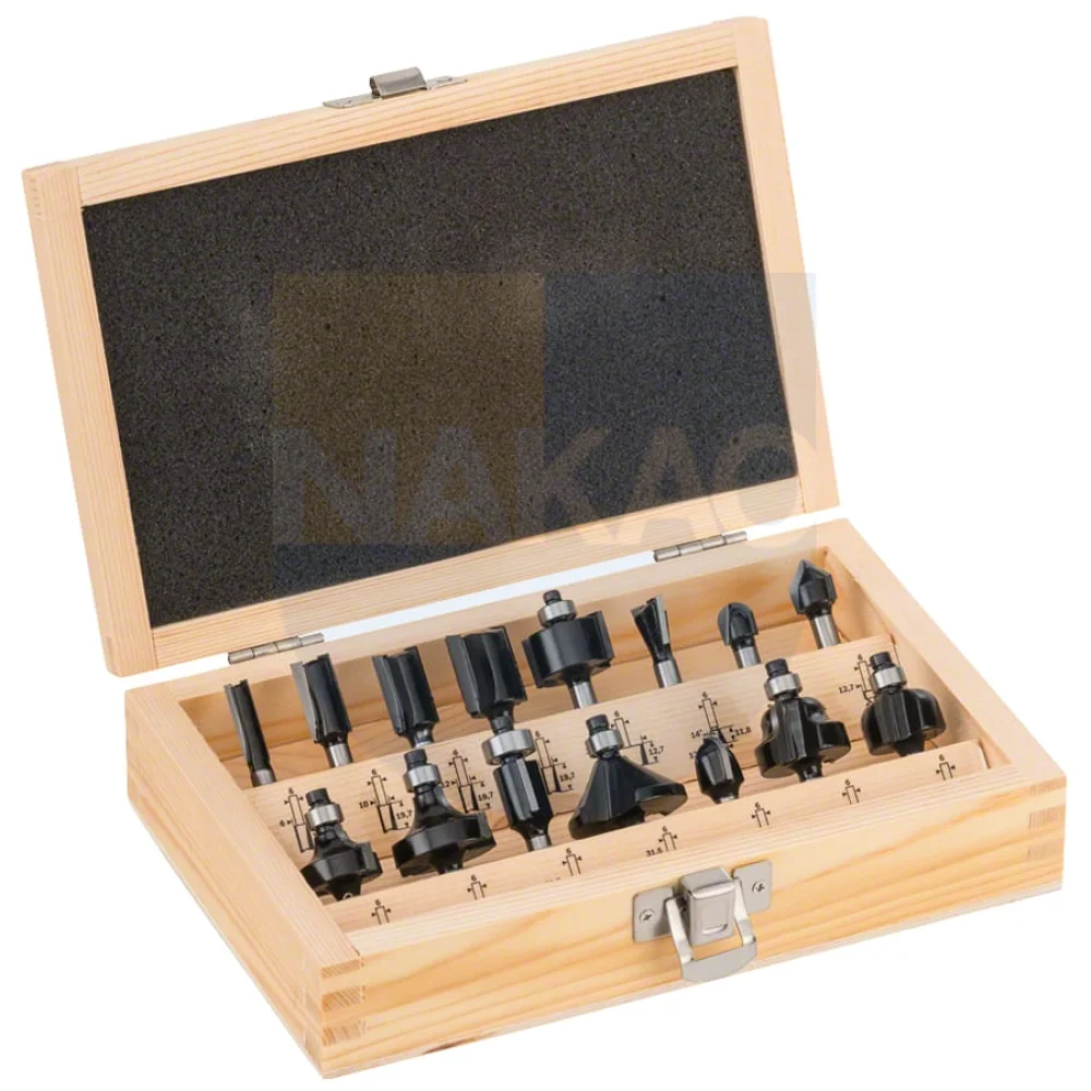 Jogo de Fresa para Tupia 6mm 15 Peç Bosch