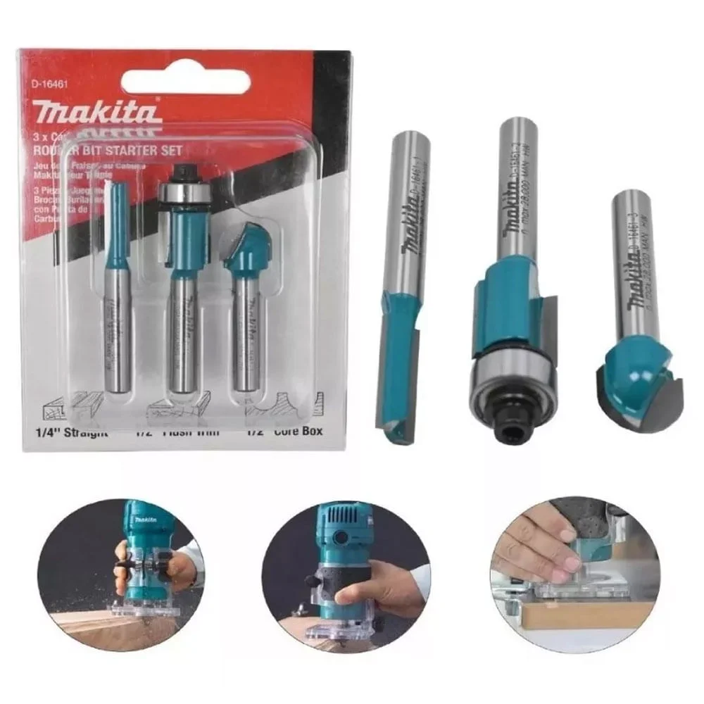 Jogo de Fresas com 3 Peç D-16461 Makita