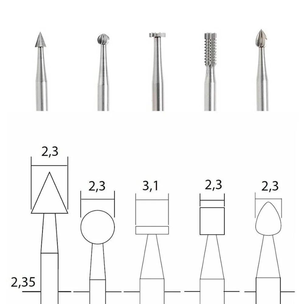Jogo de Fresas em Tungstênio 5 peç 28710 Proxxon