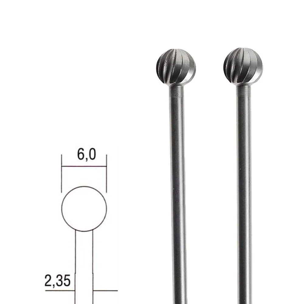 Jogo de Fresas Esfera em Tungstênio 6mm 28725 Proxxon 2 Peç