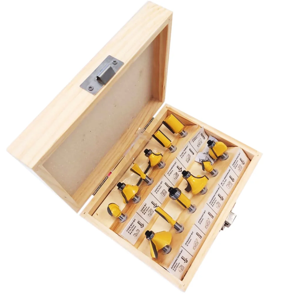 Jogo de Fresas para Madeira 6mm KF12 NKF 12 peç