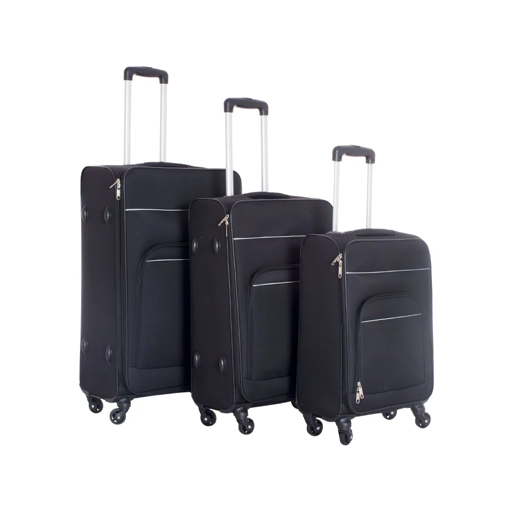 Jogo de Malas 360 Tamanhos PM e G IWMV360PR Import Preto