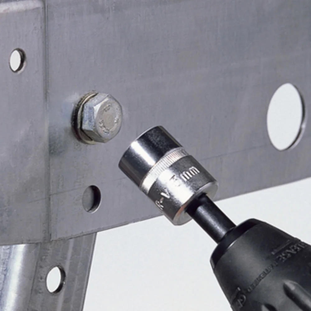 Jogo de Pontas Hexagonais 7 8 10 13mm e 1 Adaptador 241300 Wolfcraft