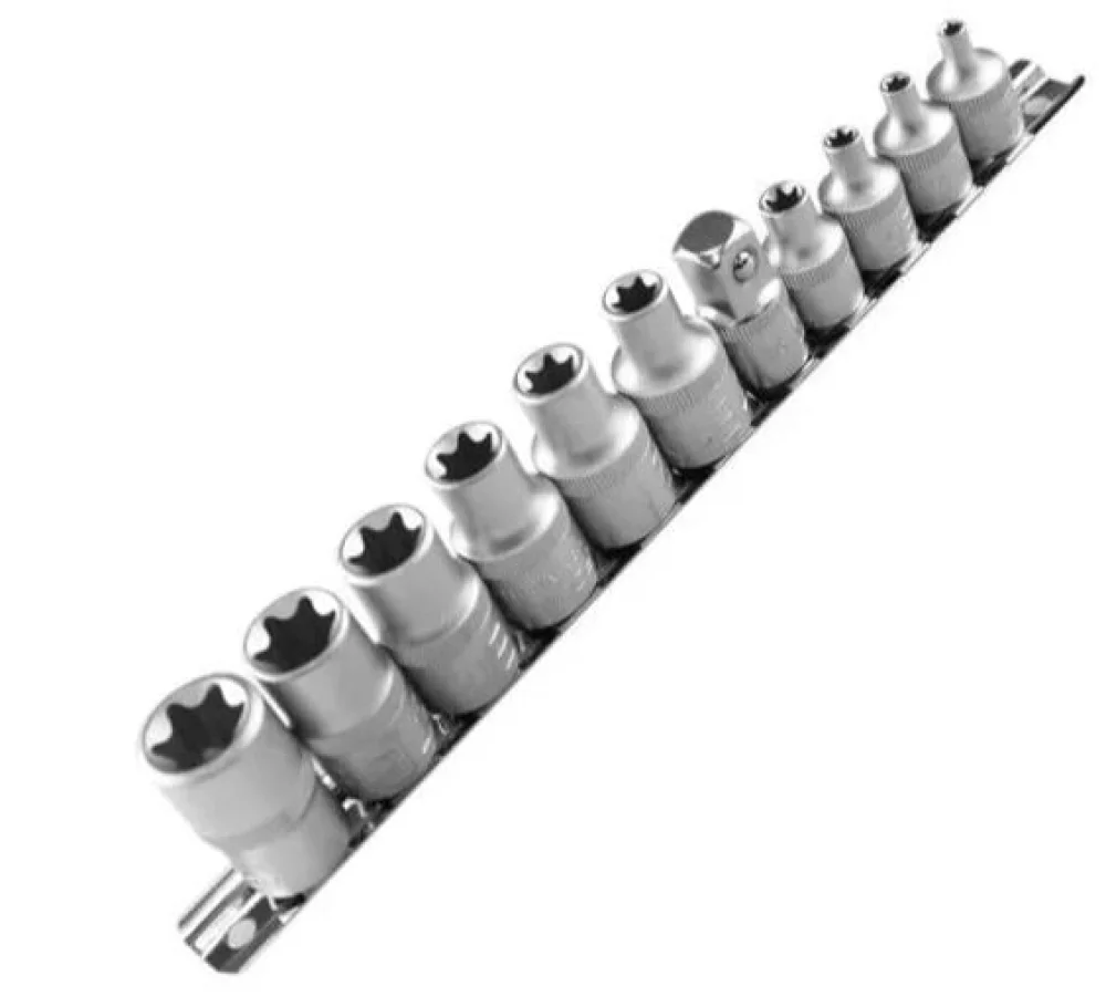 Jogo de Soquetes com Perfil Torx 502 12 Peç 060355 Robust