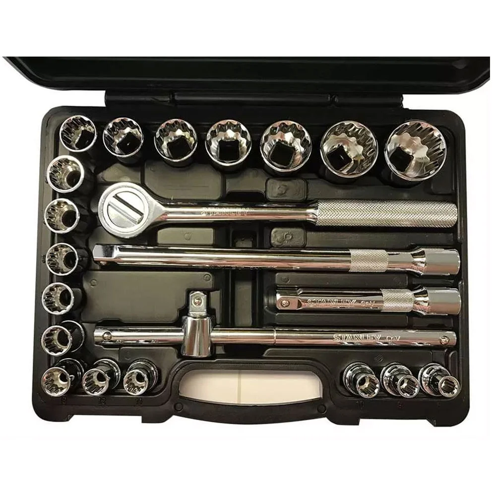 Jogo de Soquetes de 1/2 Pol 8 à 32mm STMT81242-840 Stanley 22 peç