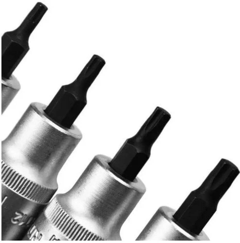 Jogo de Soquetes Torx Macho 7 Peç 1/2 Pol TORX504 60357 Robust