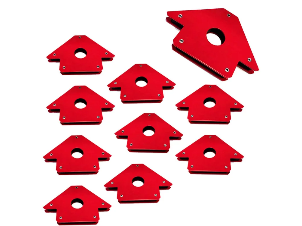 Kit 10 Esquadros Magnético 35 Kg NKF