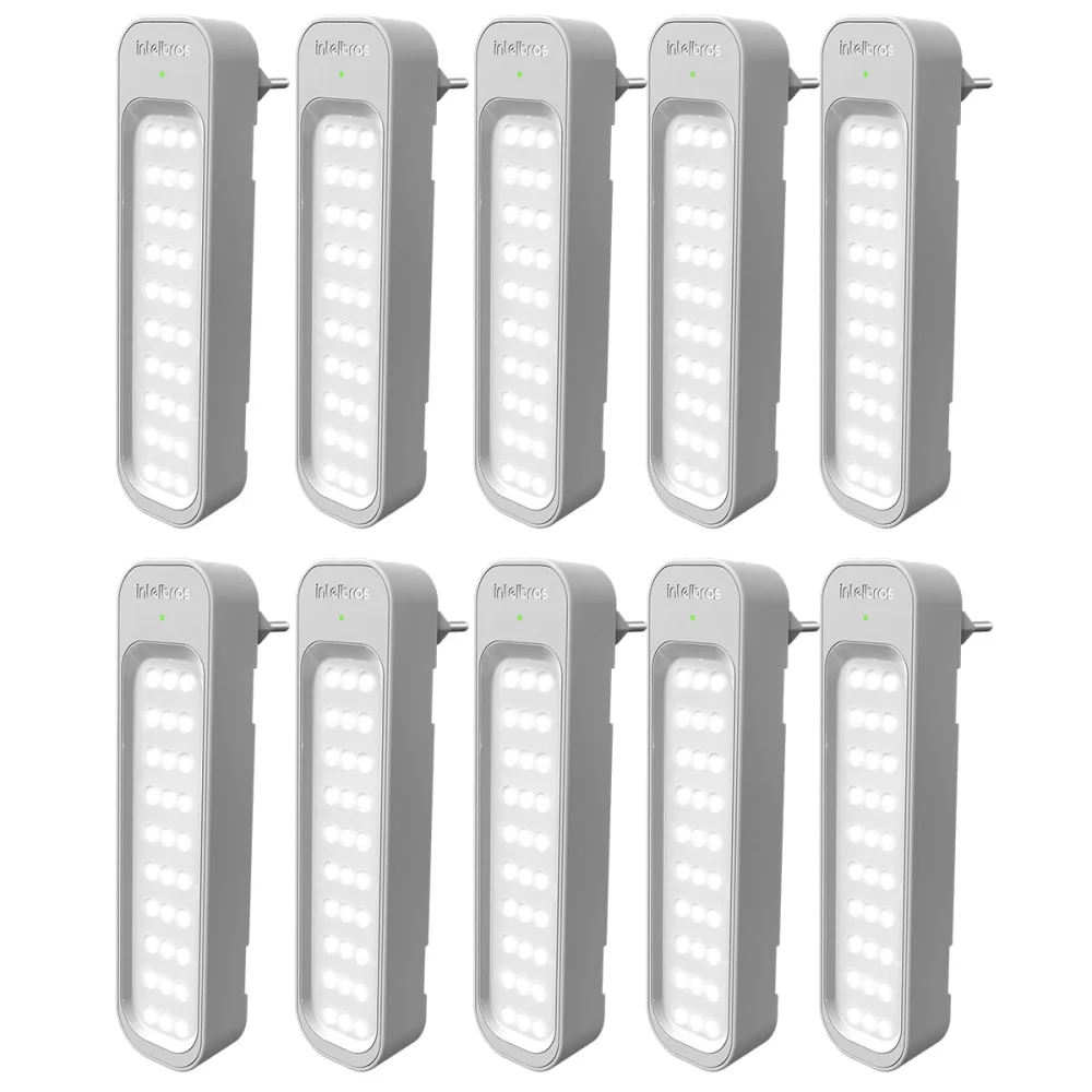 Kit 10 Luminárias de Emergência Autônoma LEA 150 4630032 Intelbras