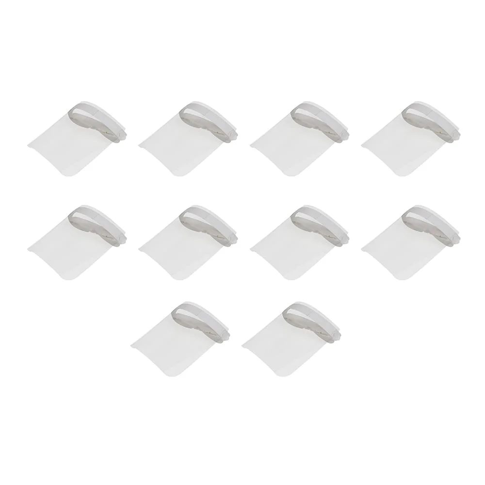 Kit 10 Protetores Facial Face Shield 100% Transparência