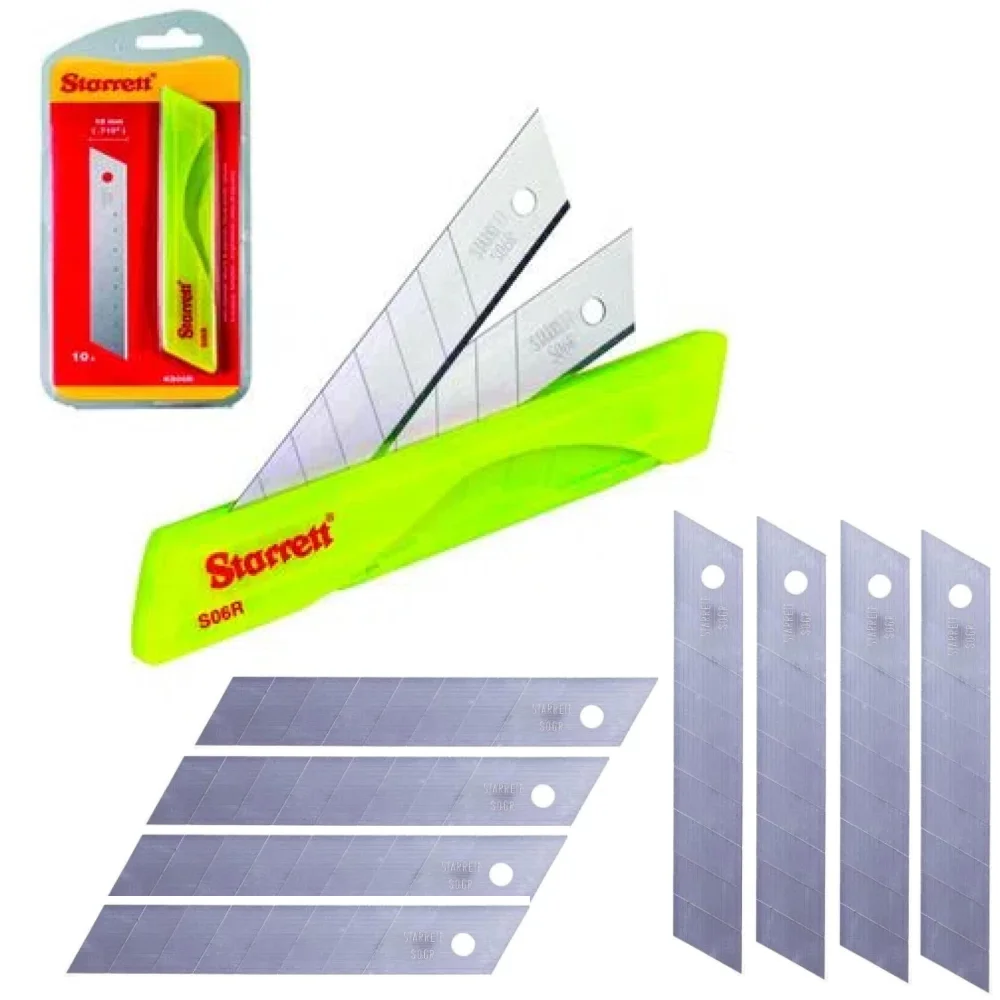 Kit 100 Lâminas Larga 18mm para Estiletes KS06R Starrett