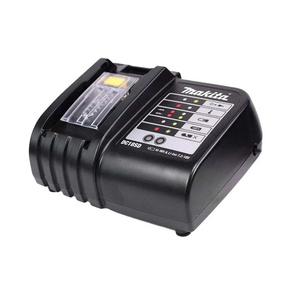 Kit 2 Baterias 18V 5.0Ah e Carregador de Bateria 18V e Maleta KITMAK1850B Makita