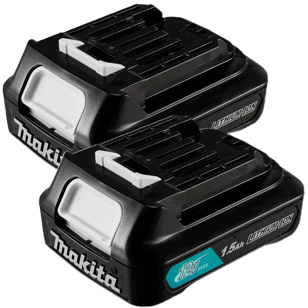 Kit 2 Baterias Íons de Lítio 12V 1.5Ah BL1016 197413-5 Makita