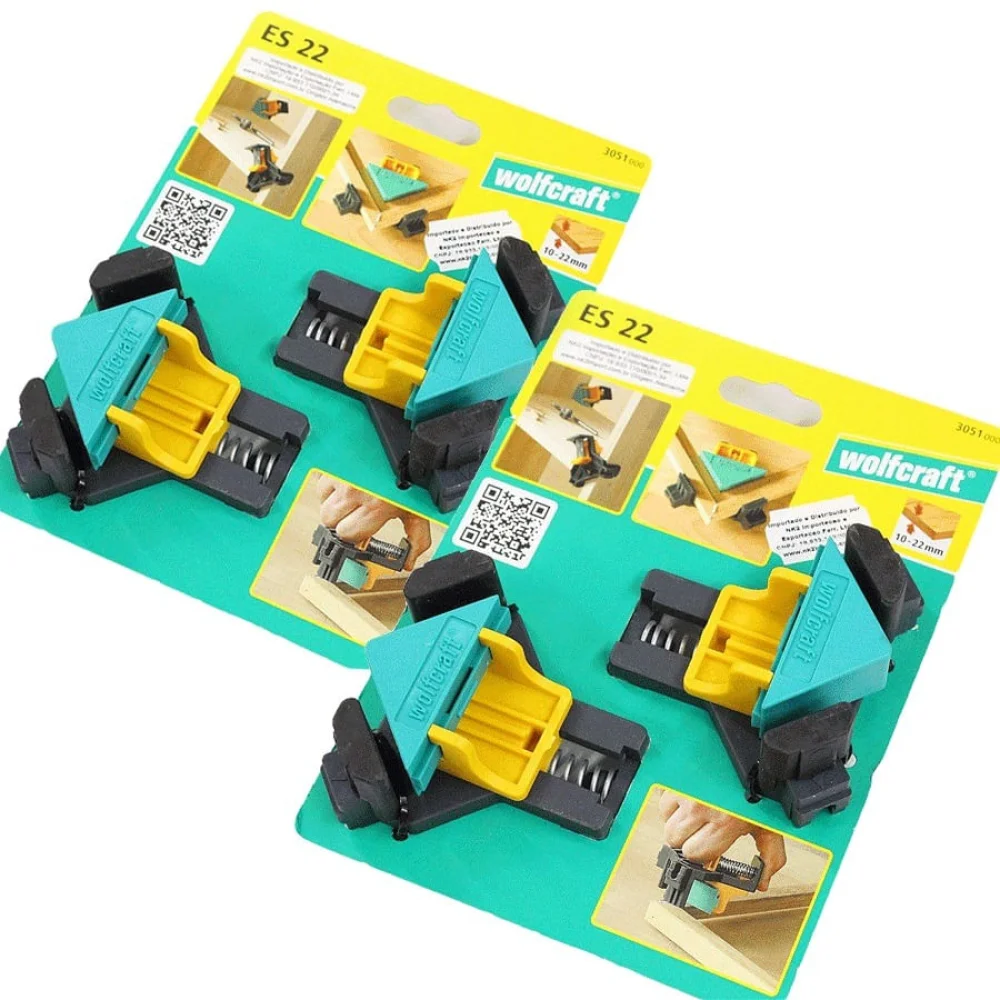 Kit 2 Cartelas Sargento Clip Angular 305100 Wolfcraft