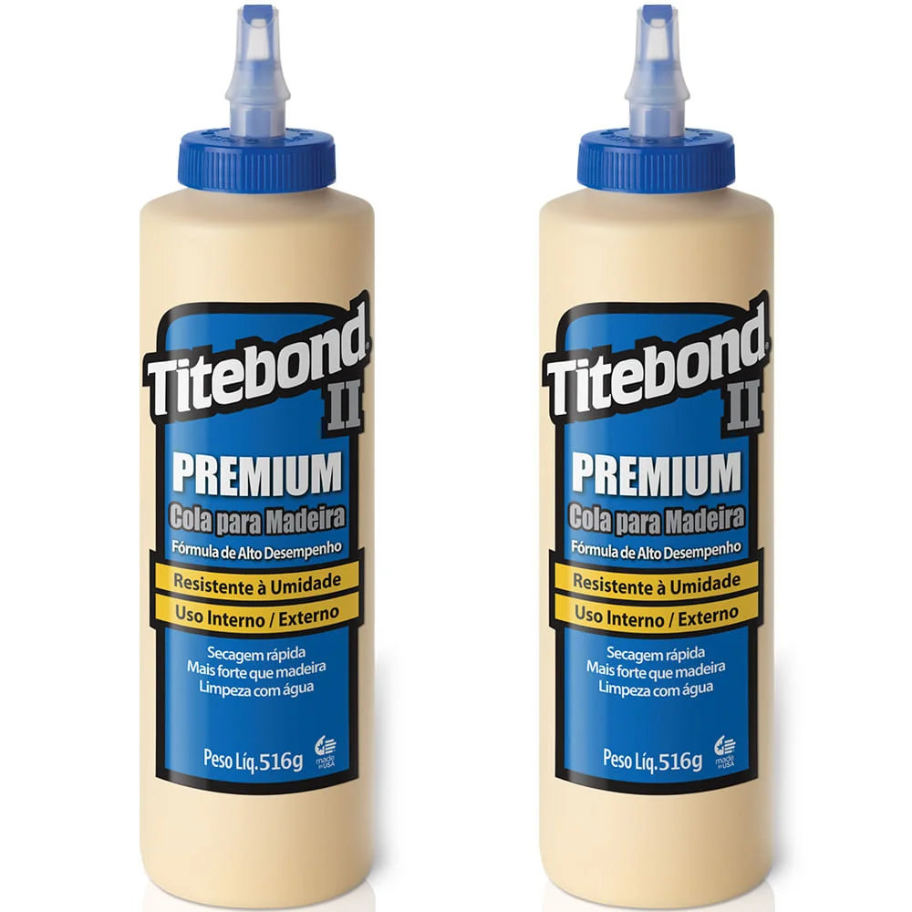 Kit 2 Colas para Madeira II Premium Wood Glue 473ml Titebond
