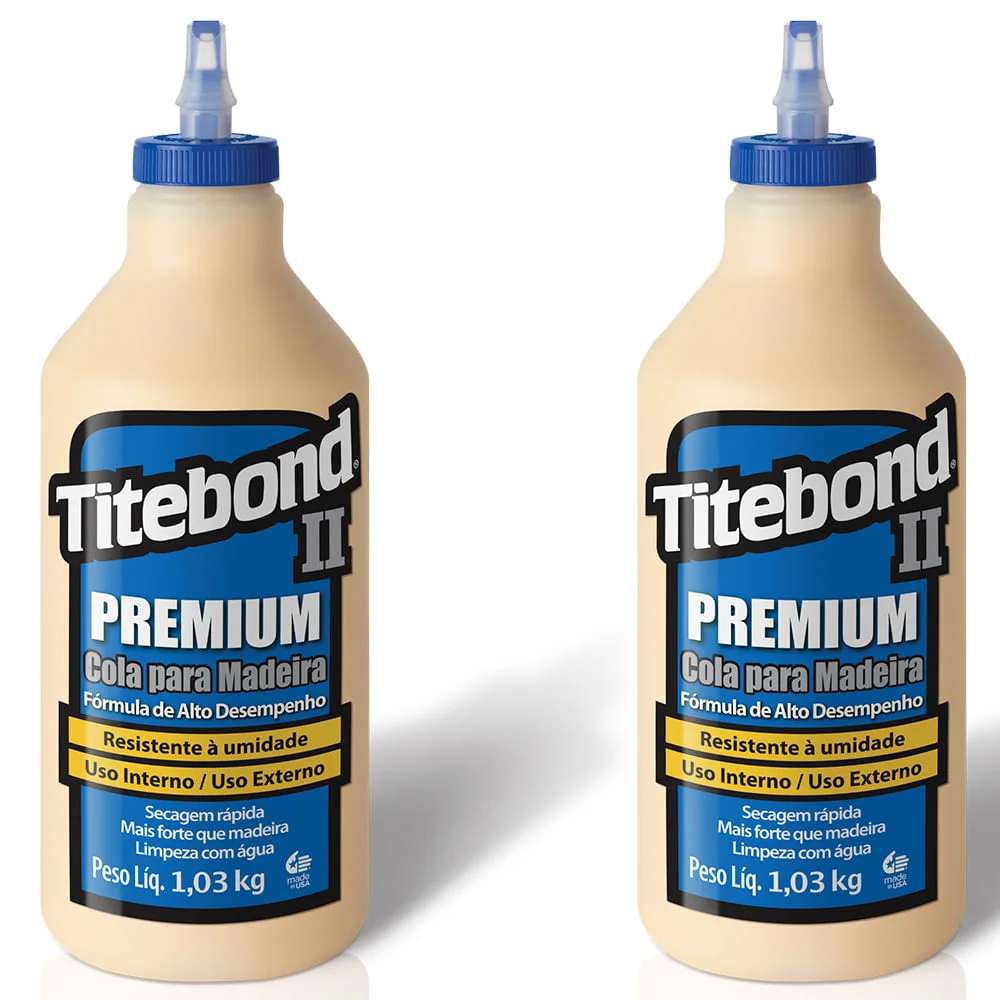 Kit 2 Colas para Madeira II Premium Wood Glue 946ml Titebond