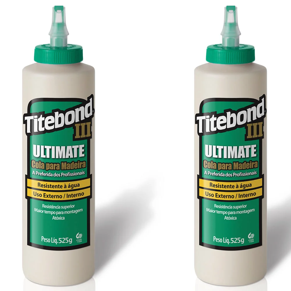 Kit 2 Colas para Madeira III Ultimate Wood Glue 473 ml Titebond