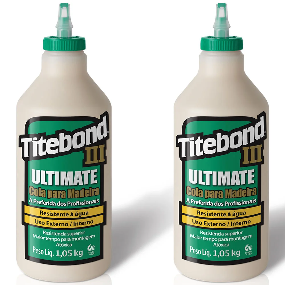 Kit 2 Colas para Madeira III Ultimate Wood Glue 946ml Titebond
