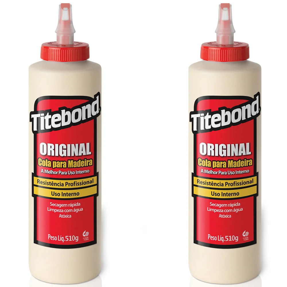 Kit 2 Colas para Madeira Original Wood Glue 473 ml Titebond