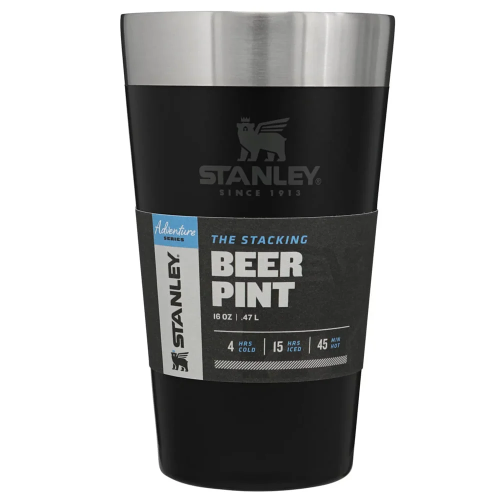 Kit 2 Copos Térmico de Cerveja sem Tampa 473ml Stanley e Caixa Térmica 24 Litros