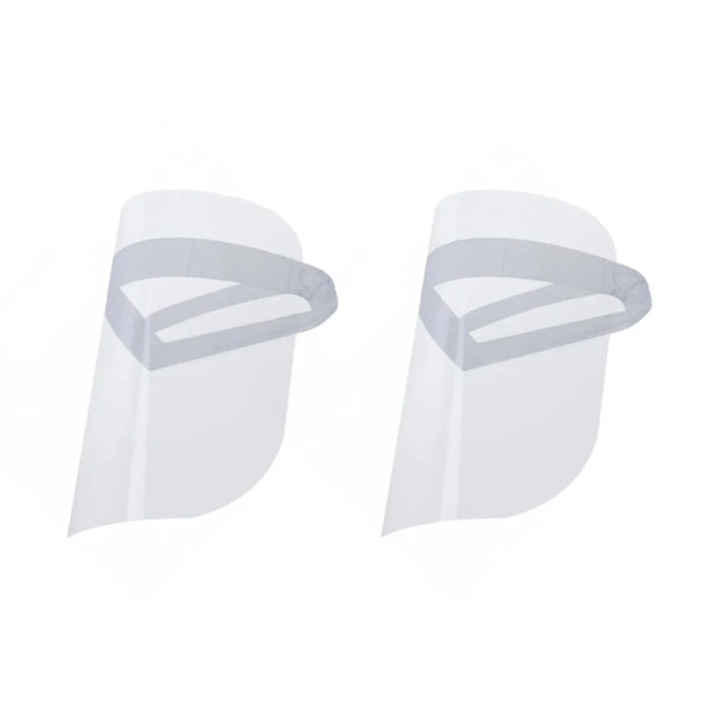 Kit 2 Máscaras Protetor Facial com Visor Transparente Polipropileno Face Shield