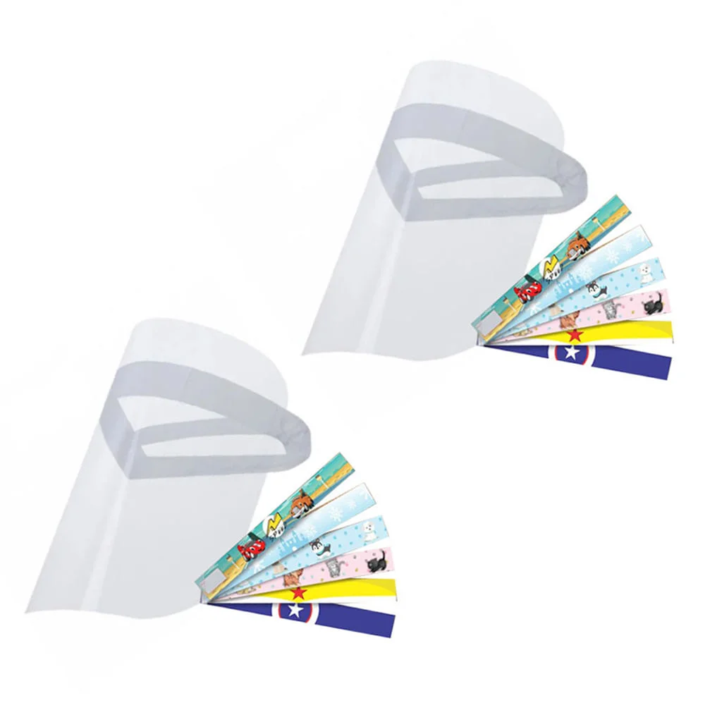 Kit 2 Máscaras Protetor Facial Family Visor Face Shield 10 Álcool Spray 70°300ml