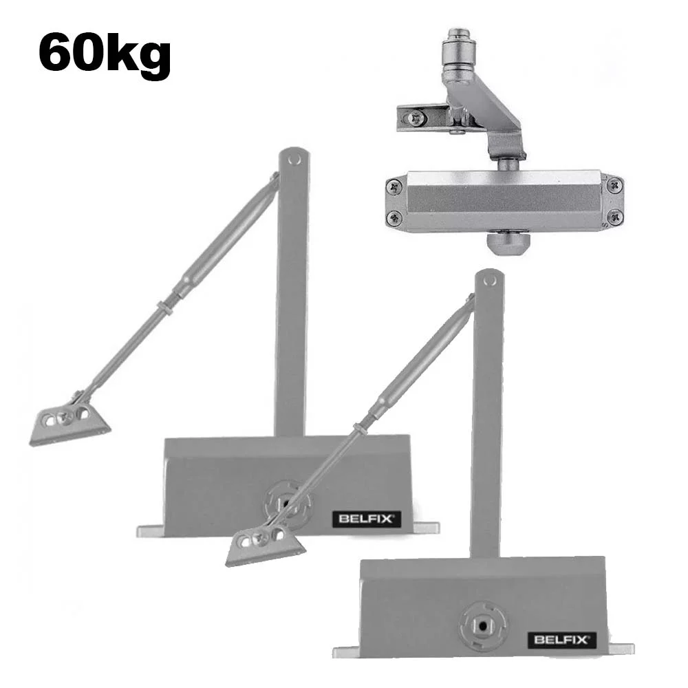 Kit 2 Molas Aérea Hidráulica Para Porta Até 60kg Prata 206000 Belfix