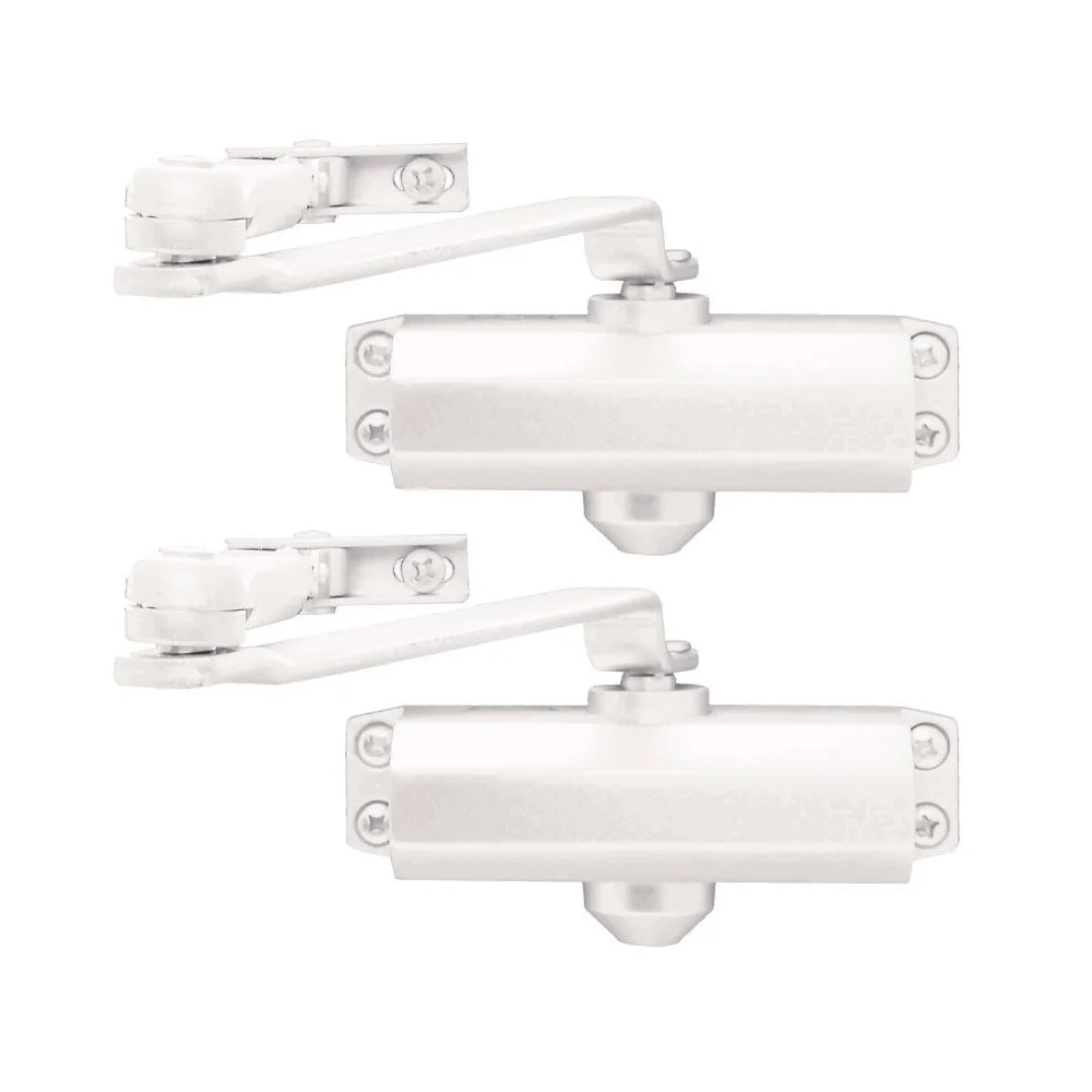 Kit 2 Molas Hidráulicas Aérea para Porta 850mm 45Kg MA100/2 Dorma Branco