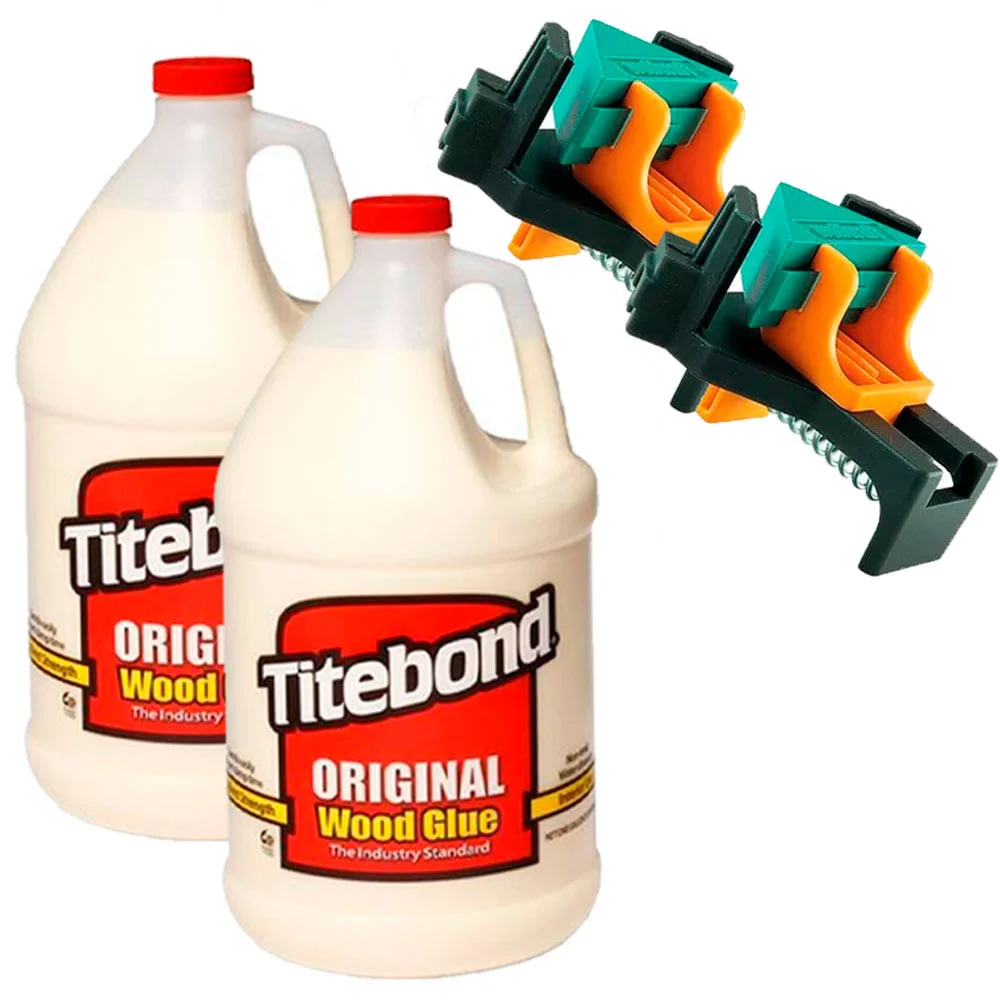 Kit 2 Sargentos Clip Angular 305100 Wolfcraft e 2 Colas Original 41kg