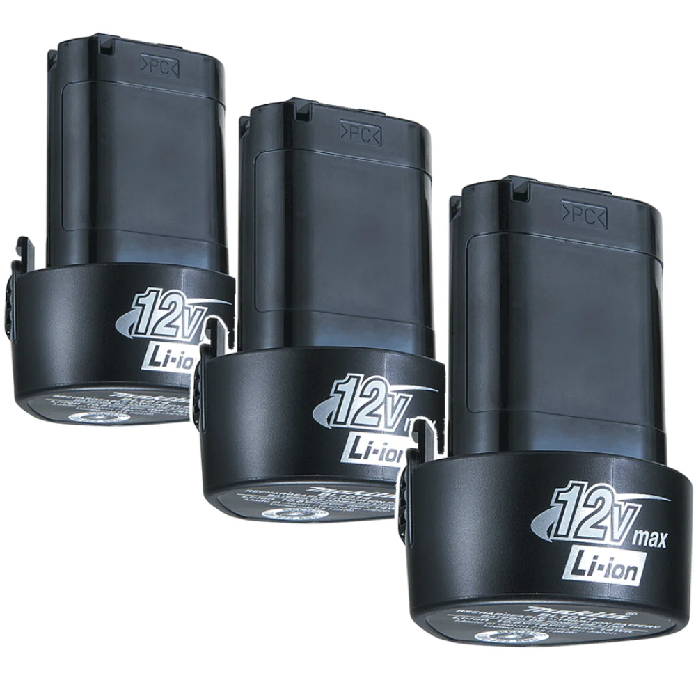 Kit 3 Baterias 12V Í de Lítio BL1014 196338-0 Makita
