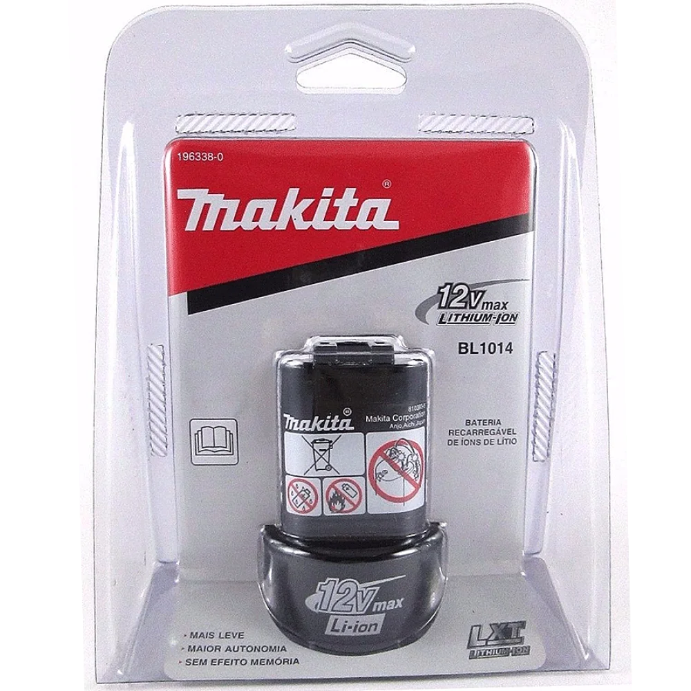 Kit 3 Baterias 12V Í de Lítio BL1014 196338-0 Makita