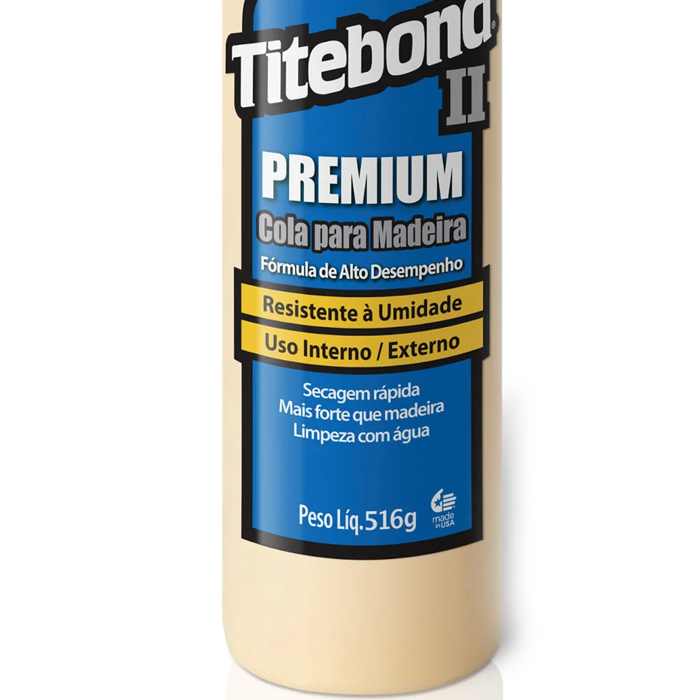 Kit 3 Colas para Madeira II Premium Wood Glue 473 ml Titebond