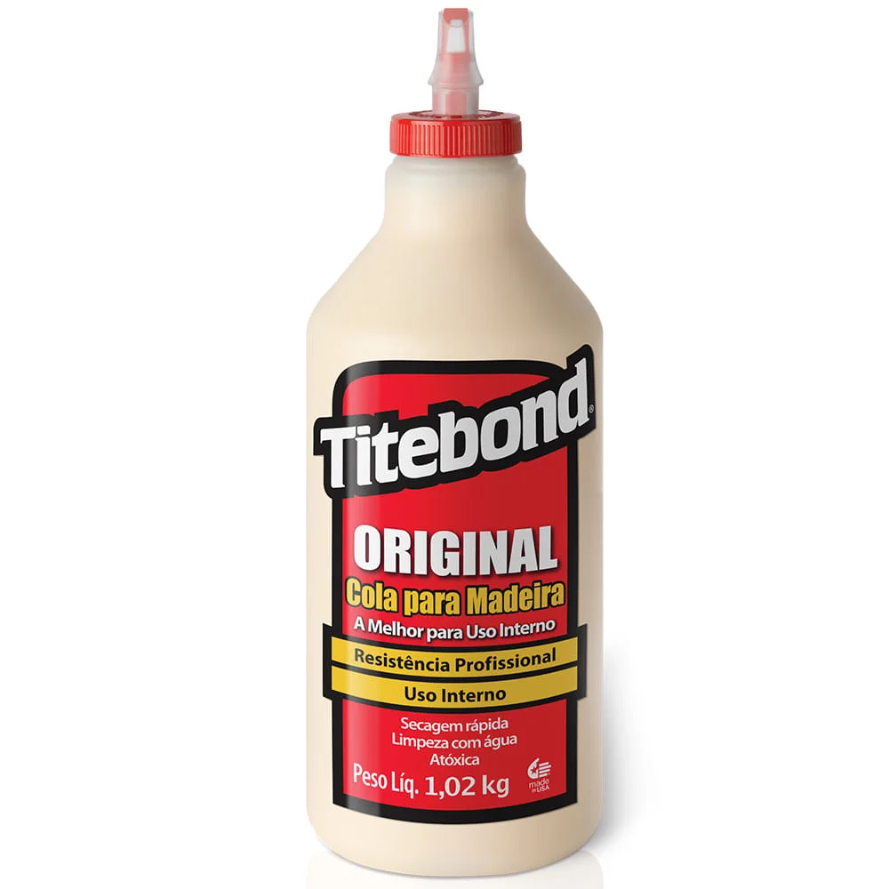 Kit 3 Colas para Madeira Original Wood Glue 946 ml Titebond