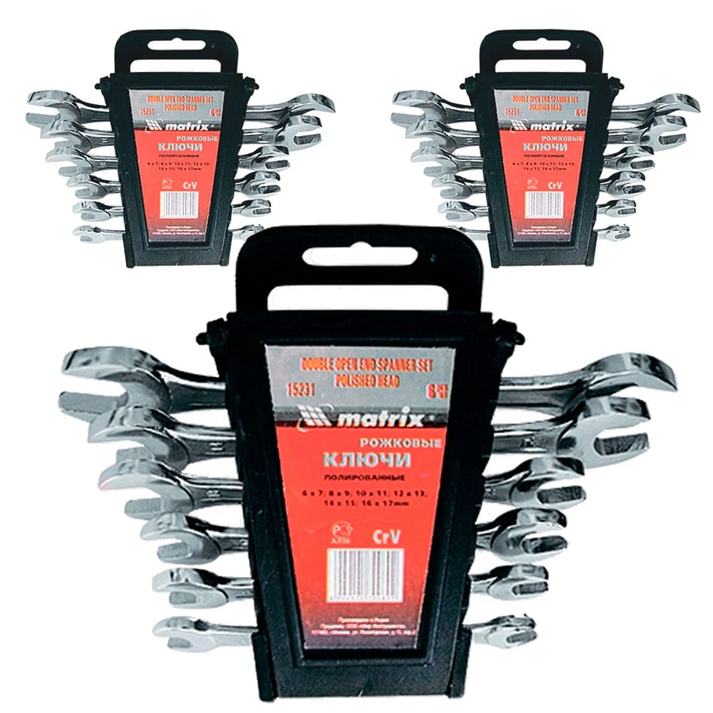 Kit 3 Jogos de Chave Fixa Cromada 6 à 17mm 152319 Sparta