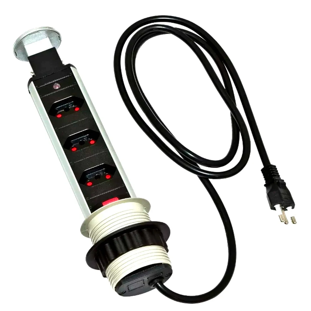 Kit 3 Torres de Tomada Multiplug 3 Tomadas