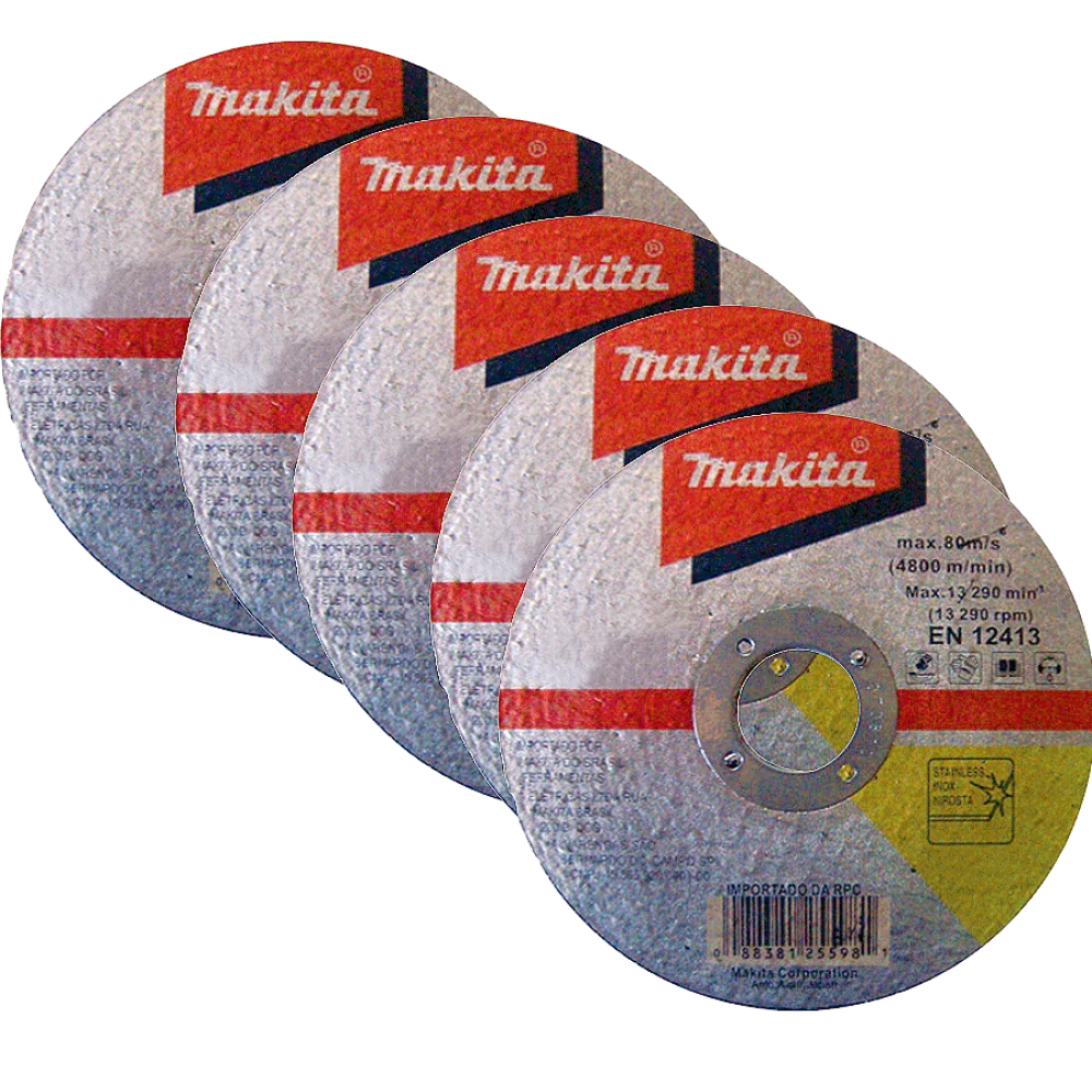 Kit 30 Discos de Corte para Inox 7 Pol D-20024 Makita