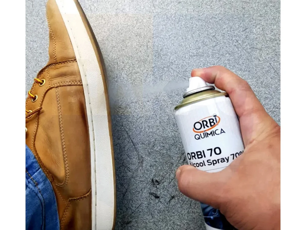 Kit 4 Álcool Spray 70° Antisséptico e Higienizador 300ML 209G Orbi
