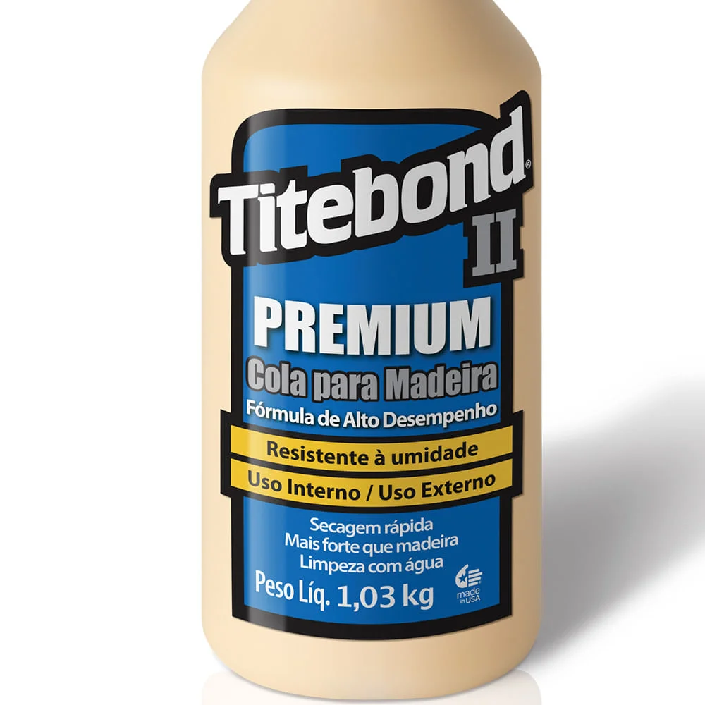 Kit 4 Cola para Madeira II Premium Wood Glue 946 ml Titebond
