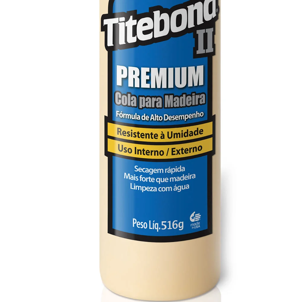 Kit 4 Colas para Madeira II Premium Wood Glue 473ml Titebond