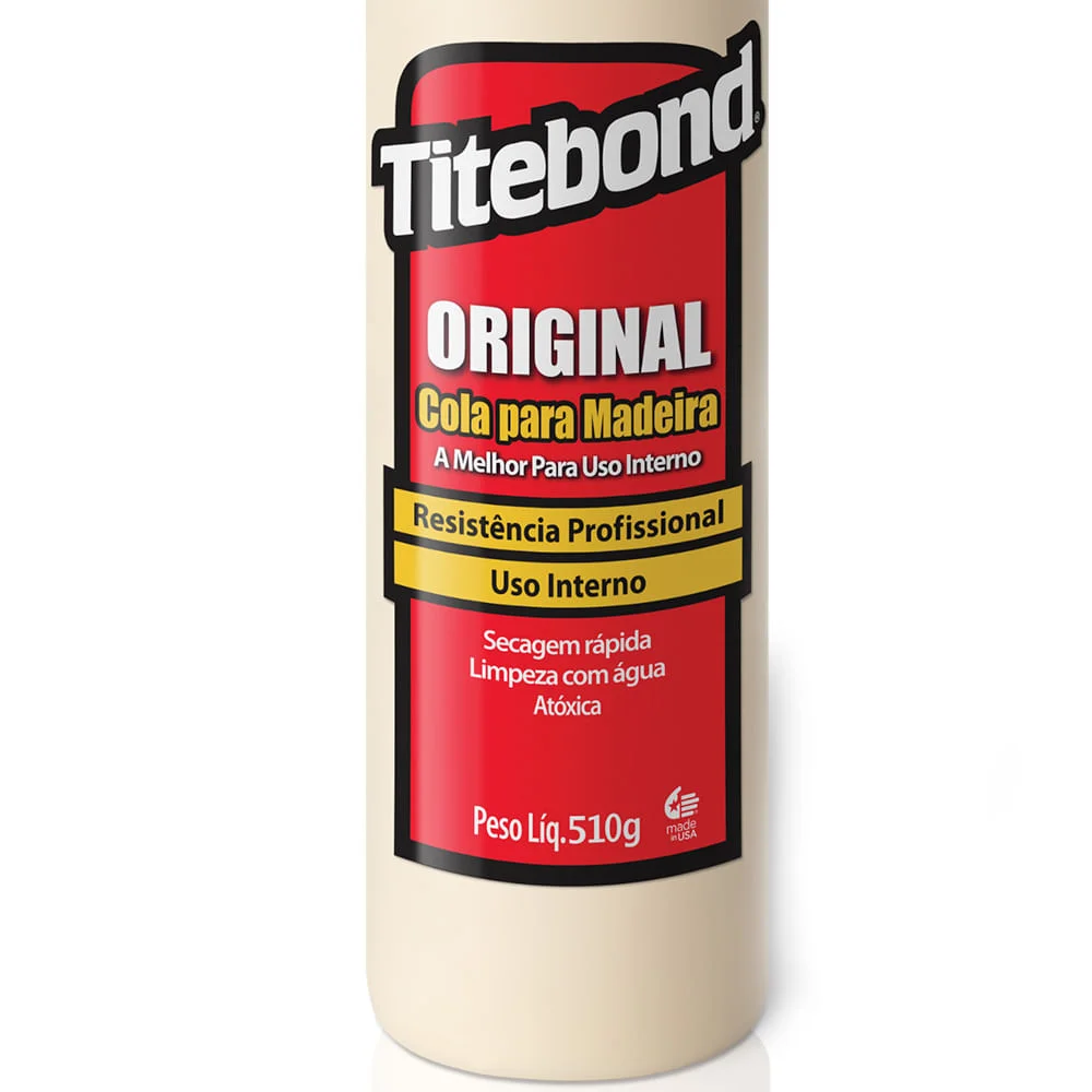 Kit 4 Colas para Madeira Original Wood Glue 473 ml Titebond