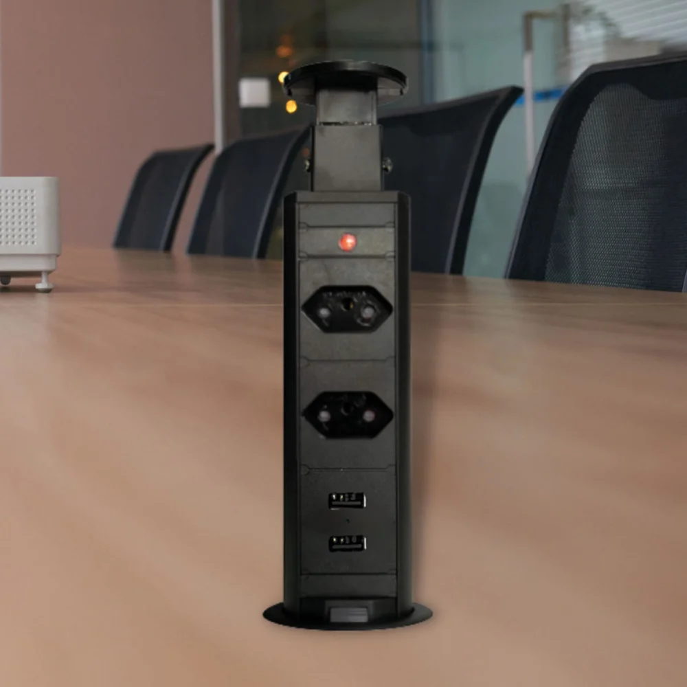 Kit 4 Torres de Tomada Multiplug 2 tomadas e 2 USB Bivolt