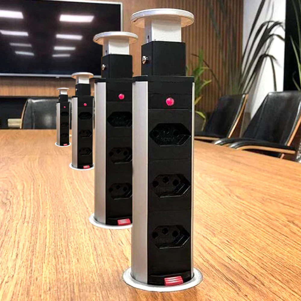 Kit 4 Torres de Tomada Multiplug 3 Tomadas