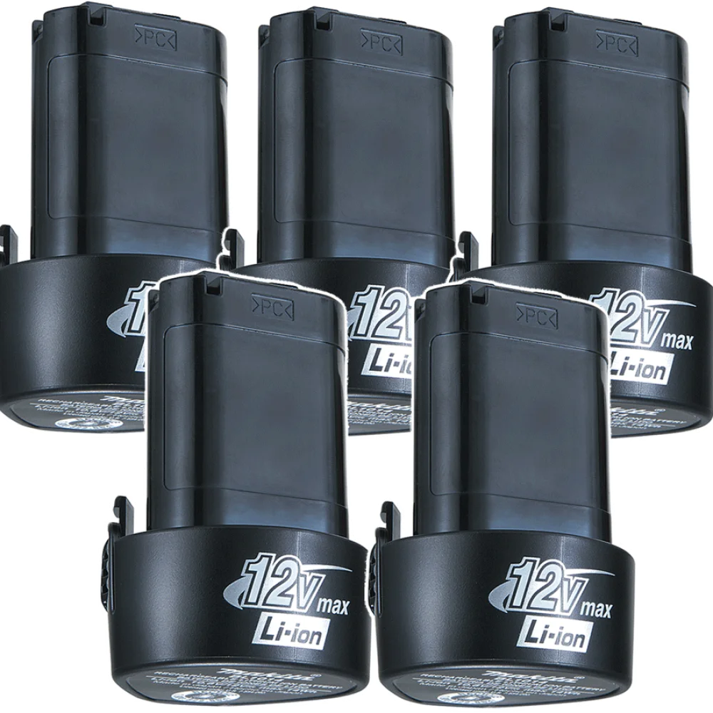 Kit 5 Baterias 12V Í de Lítio BL1014 196338-0 Makita