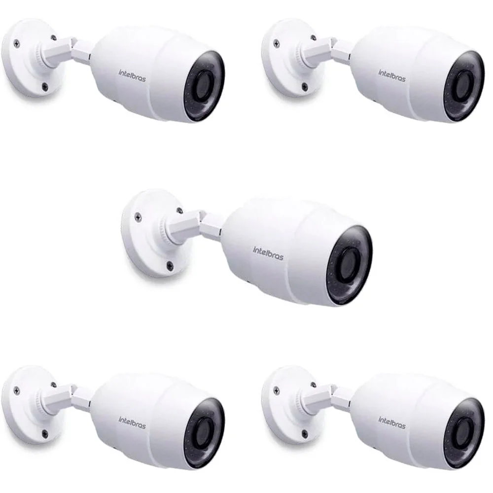 Kit 5 Câmeras de Segurança Wi-Fi HD iC5 Intelbras
