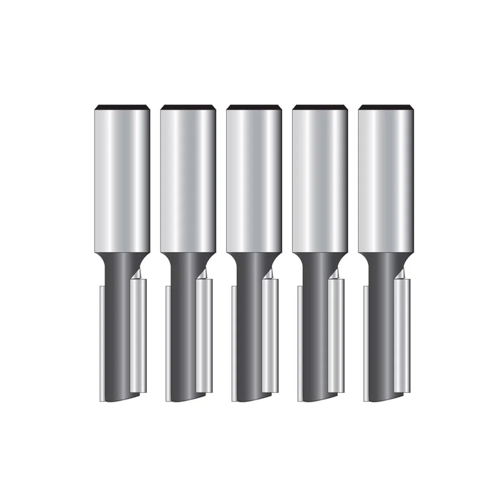 Kit 5 Fresas Paralela Dupla 1/4 Pol D-49052 Makita