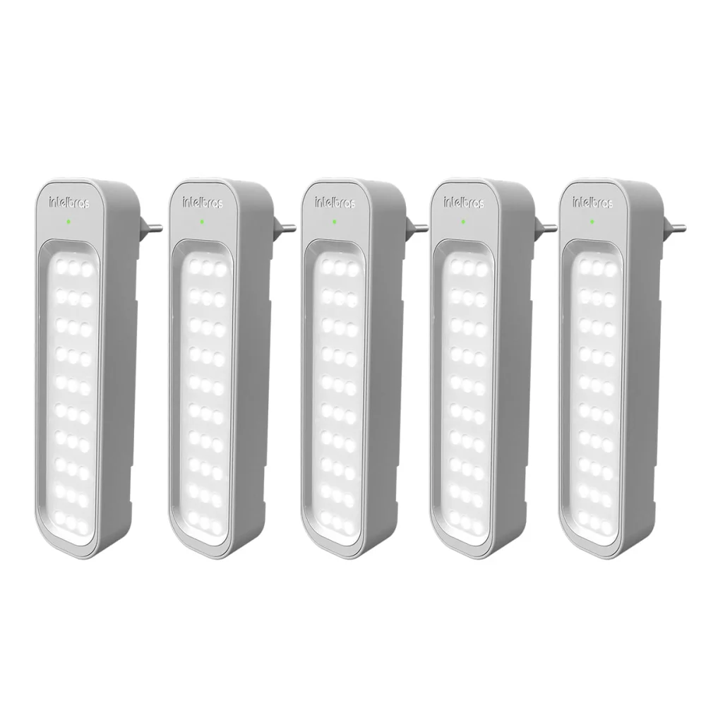 Kit 5 Luminárias de Emergência Autônoma LEA 150 4630032 Intelbras