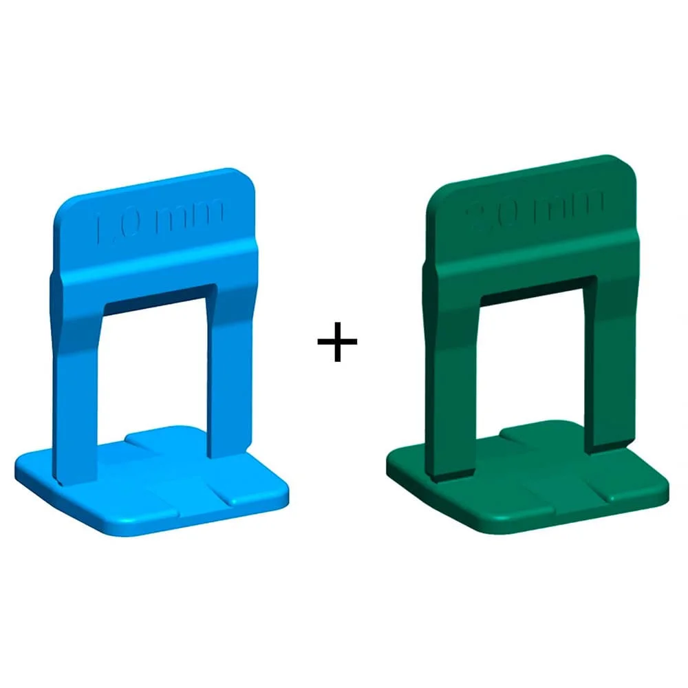 Kit 5 Pacotes com 100 Espaçadores 20mm e 5 Pacotes de Espaçadores 10mm