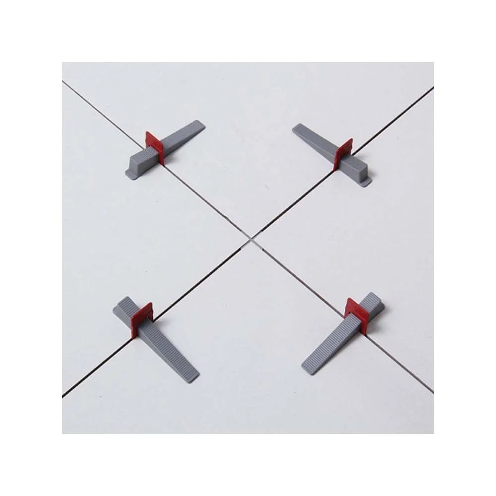 Kit 5 Pacotes de 100 Espaçadores 10mm e 5 Cunhas Slim para Nivelamentos