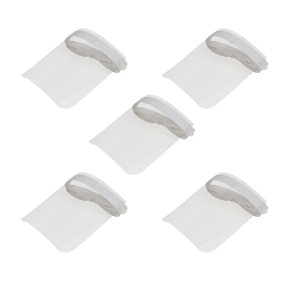 Kit 5 Protetores Facial Face Shield 100% Transparência