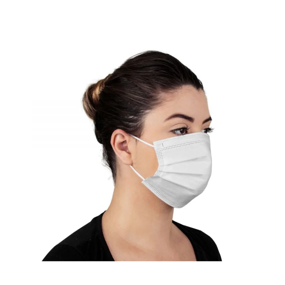 Kit 50 Máscaras Cirúrgica Descartável Tripla com Filtro Ortho Pauher Branco